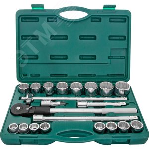 Изображение товара Набор головок торцевых дюймовых 3/4''DR, SAE 7/8''--2'', 22 предмета (шт)