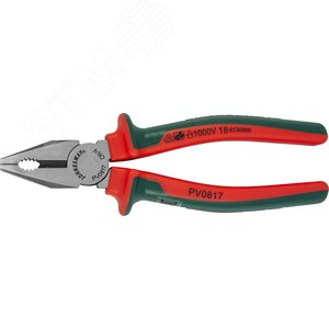 Изображение товара Пассатижи диэлектрические с двухкомпонентными рукоятками, 160 мм (шт)