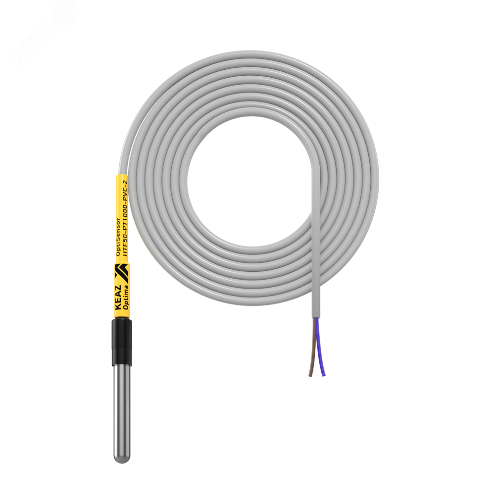 Изображение товара Датчик температуры канальный OptiSensor HTF50-PT1000-PVC-2 (шт)