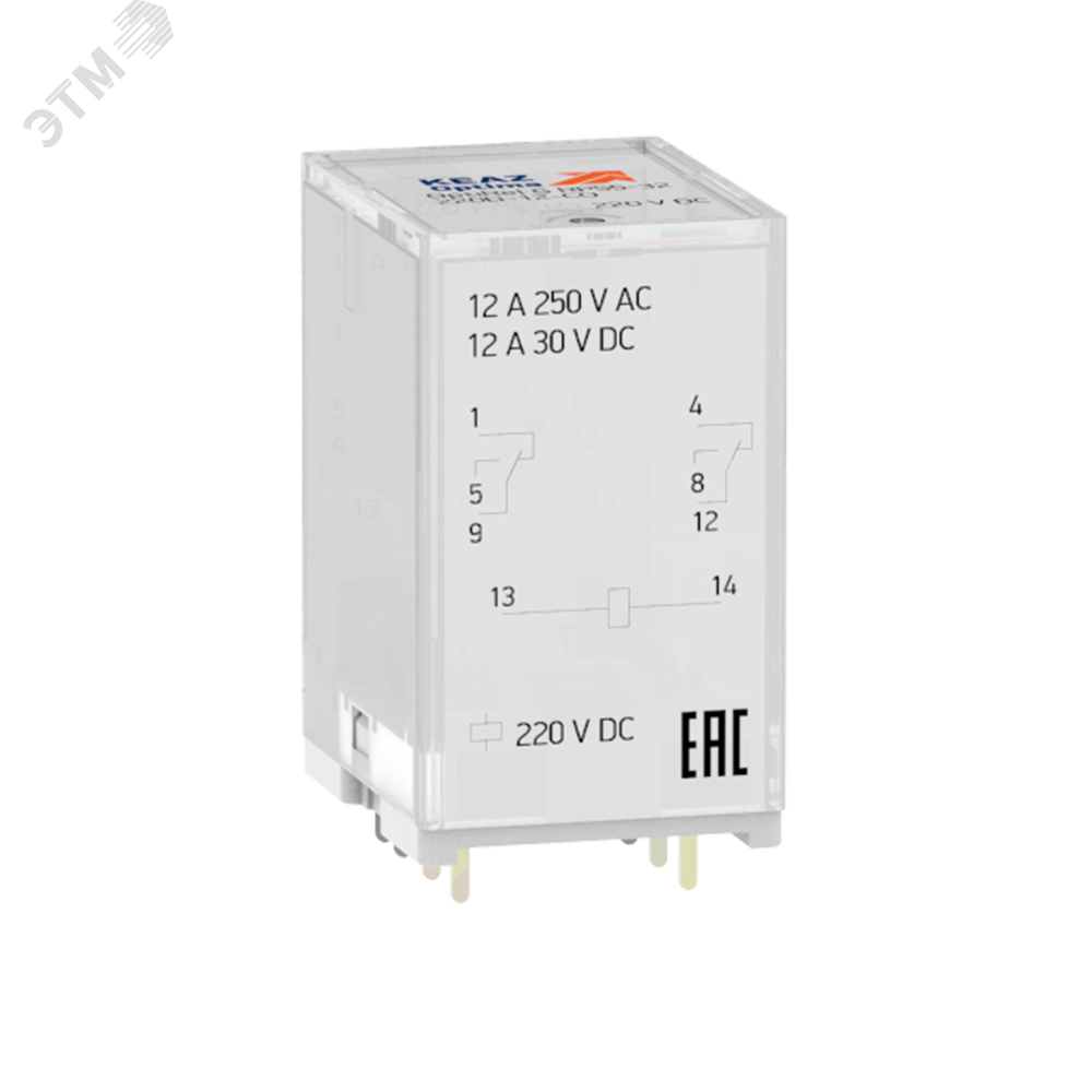 Реле промежуточное OptiRel G RP55-32-24-12-CO/L артикул 281064 КЭАЗ ...