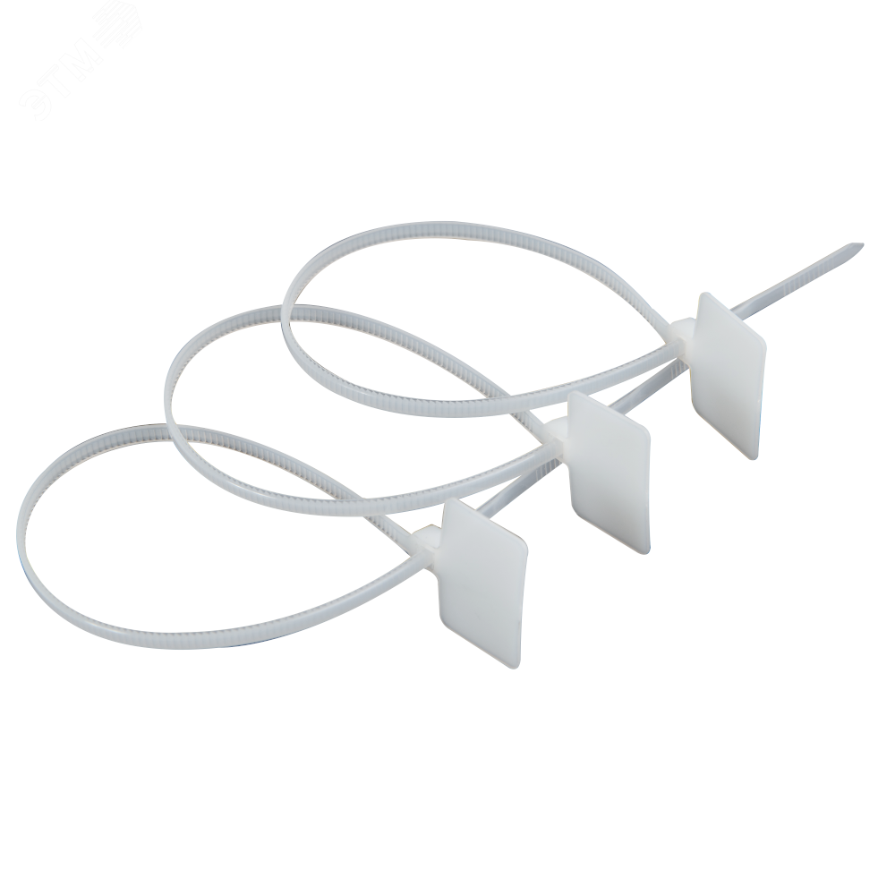 Изображение товара Хомут с площадкой OptiKit CT-M-N-2,5х110 белый 100 шт упаковка