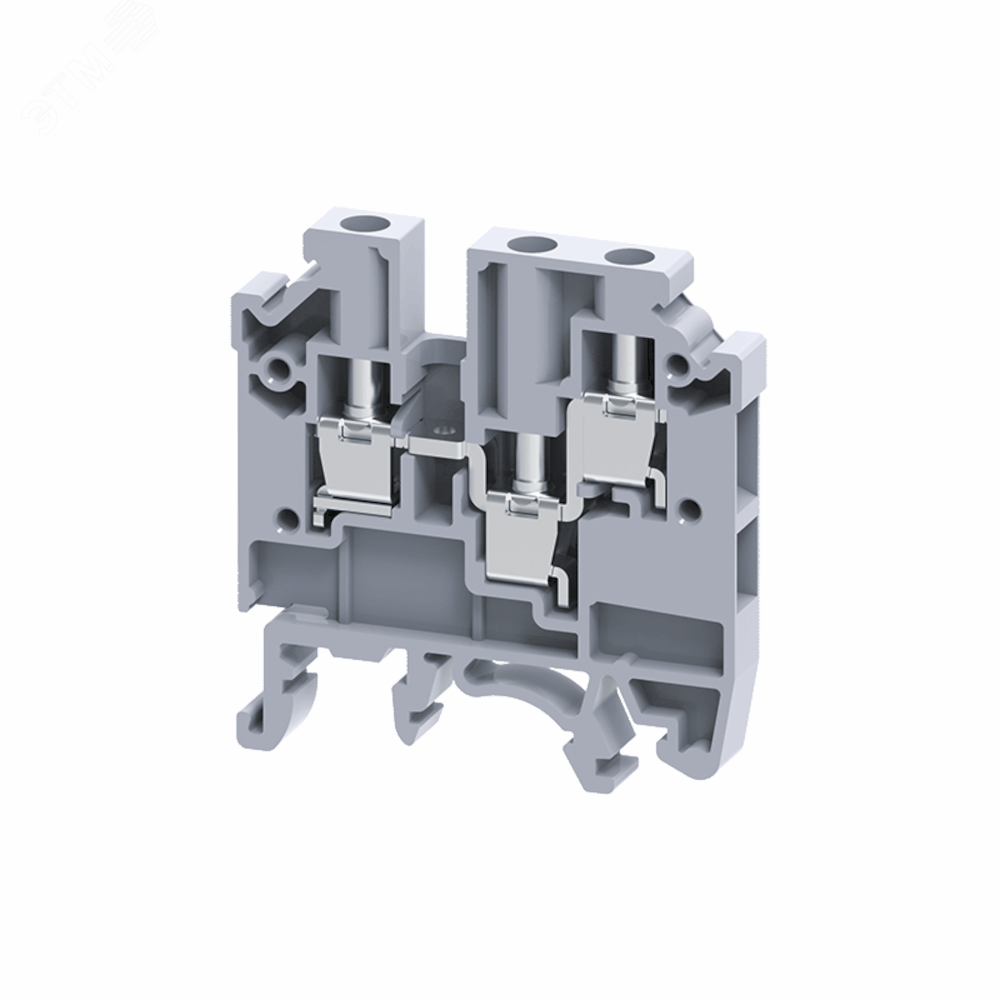 Изображение товара Клемма с тремя контактами 2,5 кв.мм винтовая CMC-2,5-TRIPLET-0,2-4-I-BU синяя