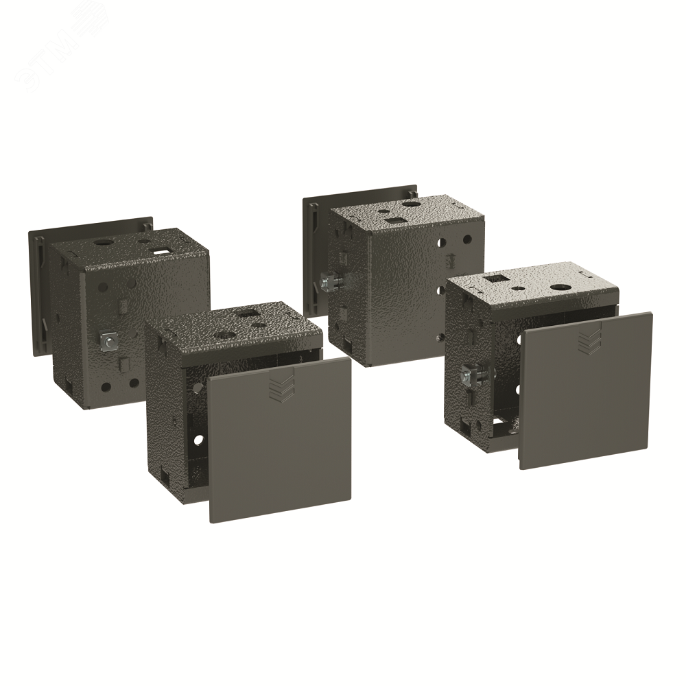 Изображение товара Комплект угловых элементов с пластиковыми заглушками, В =100 мм, 1 кмп =4 шт. (шт)