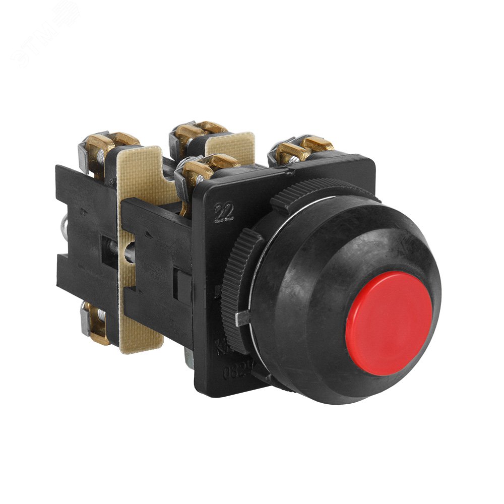 Изображение товара Выключатель кнопочный КЕ 082-У2-исп.1 красный