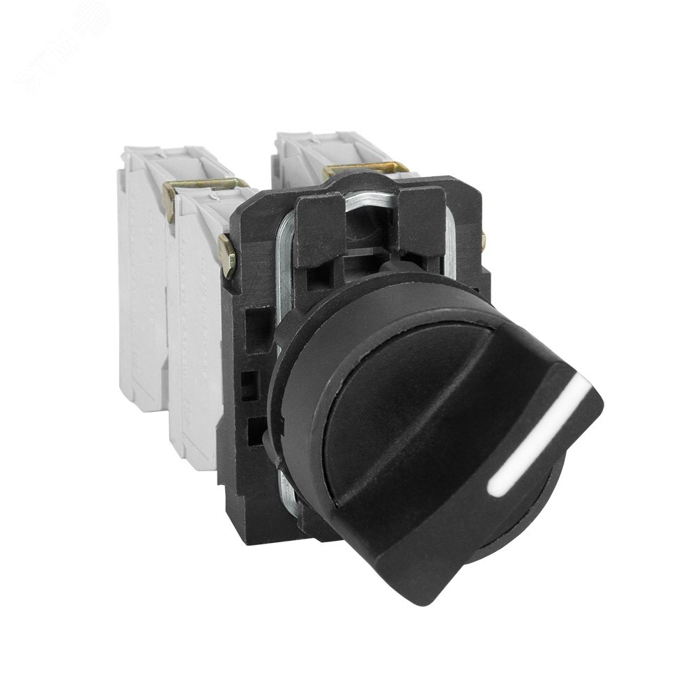 Изображение товара Переключатель КПЕ КЭАЗ КПЕ1531Р-черный-3но+1нз-ручка-фикс-2поз-IP54