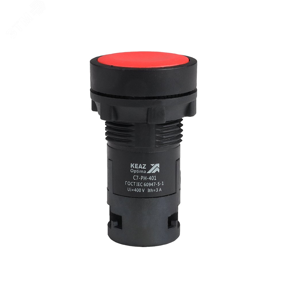 Изображение товара Кнопка с фиксацией OptiSignal Compact D22 C7-PH-402 красная 2НЗ XB7NH44 (шт)