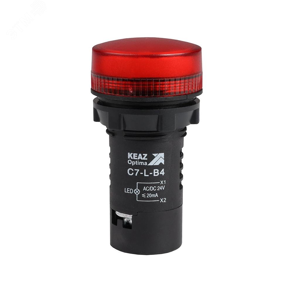 Изображение товара Лампа светодиодная красная C7-L-B4 24 В AC/DC XB7EV04BP (шт)