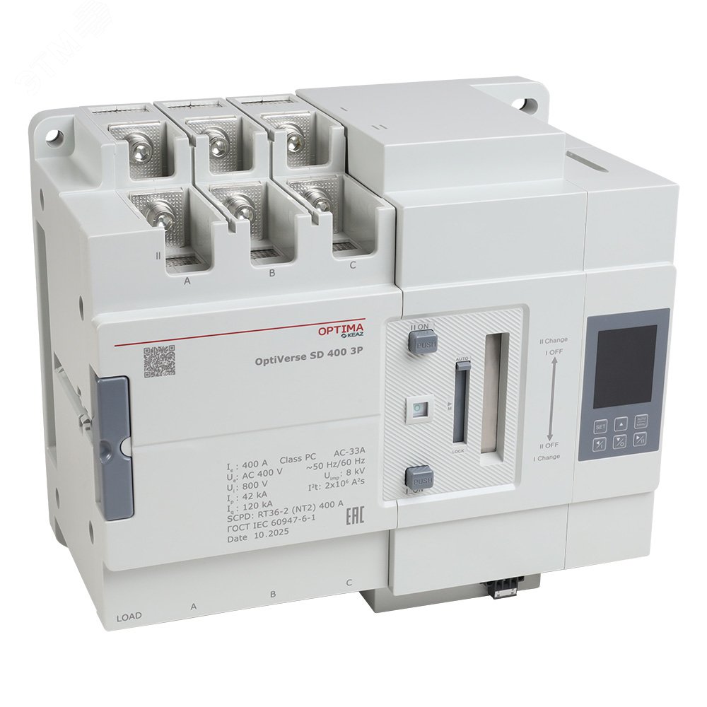 Изображение товара Устройство автоматического ввода резерва OptiVerse SD 400 4P (шт)