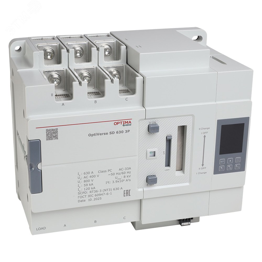 Изображение товара Устройство автоматического ввода резерва OptiVerse SD 630 4P