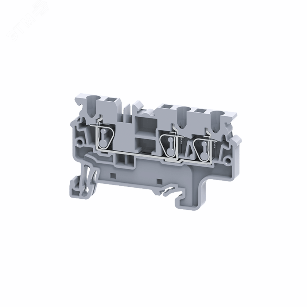 Изображение товара Клемма с тремя контактами 2,5 кв.мм пружинная OptiClip СX-2,5-TRIPLET-I-BU-синий (шт)