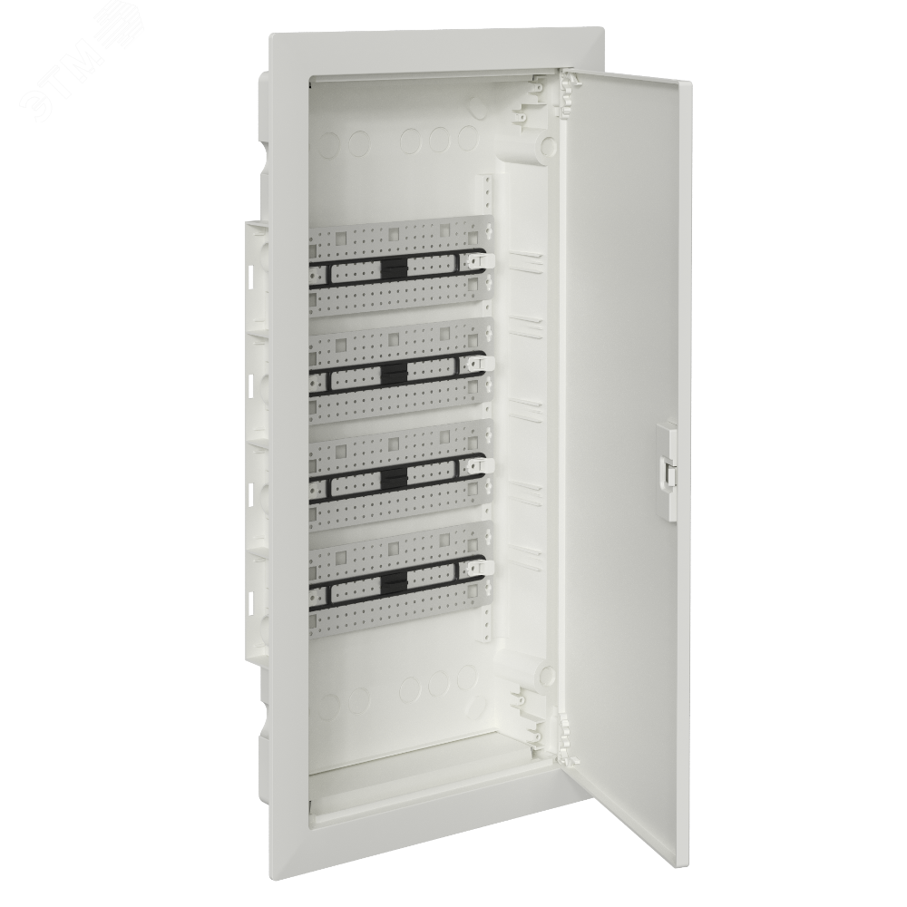 Изображение товара Щит ЩРВ-п-48 пластиковый мультимед. OptiBox Pro 48-VNM-IP40 48м. встраиваемый с пласт. белой дверцей IP40 (шт)