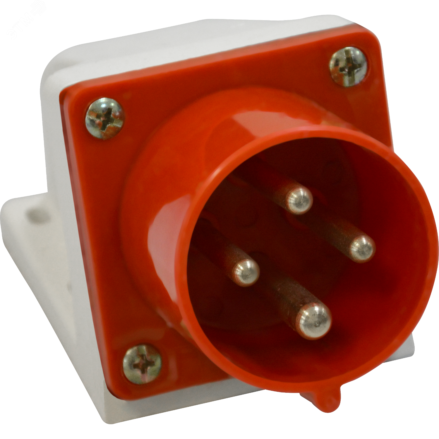 Изображение товара Вилка кабельная 524-32А-6h-380AC-3P+PE-IP44 для монтажа на поверхность