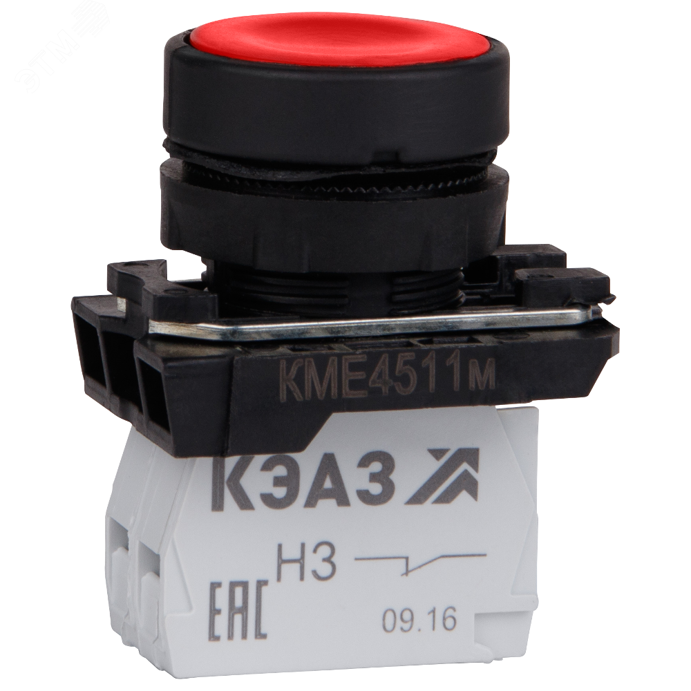 Кнопка КМЕ4511м-красный-1но+1нз-цилиндр-IP54 248248 КЭАЗ - превью