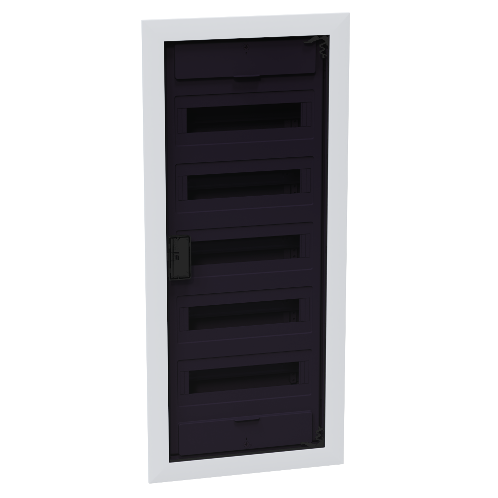 Щит ЩРВ-п-60 пластиковый распред. OptiBox Pro 60-VKR-IP40 60м. встраиваемый с пласт. черной прозрач. дверцей  IP40