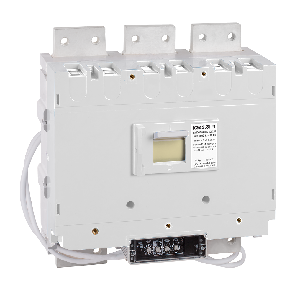 Выключатель автоматический ВА53-43-341816-1600А-690AC-НР230AC/220DC-УХЛ3
