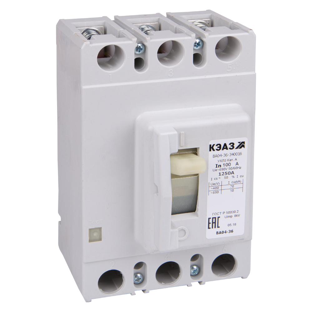 Выключатель автоматический ВА04-36-340016-31.5А-500-690AC-УХЛ3