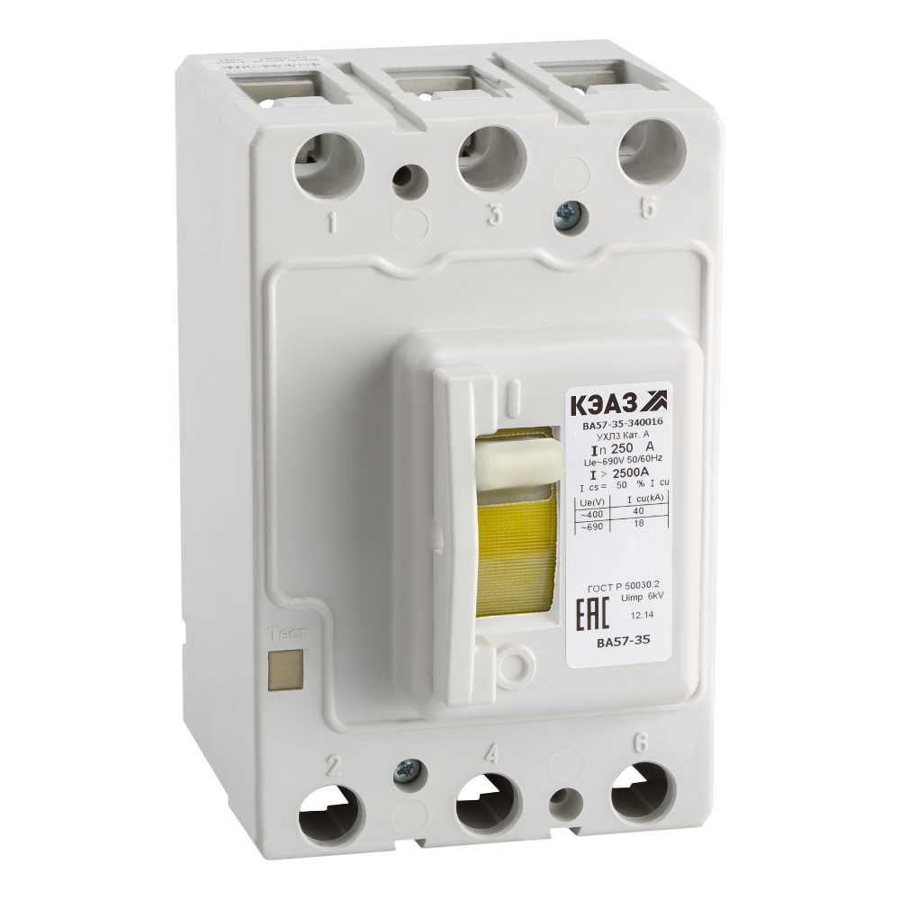 Выключатель автоматический ВА57-35-340016-80А-630-690AC-УХЛ3