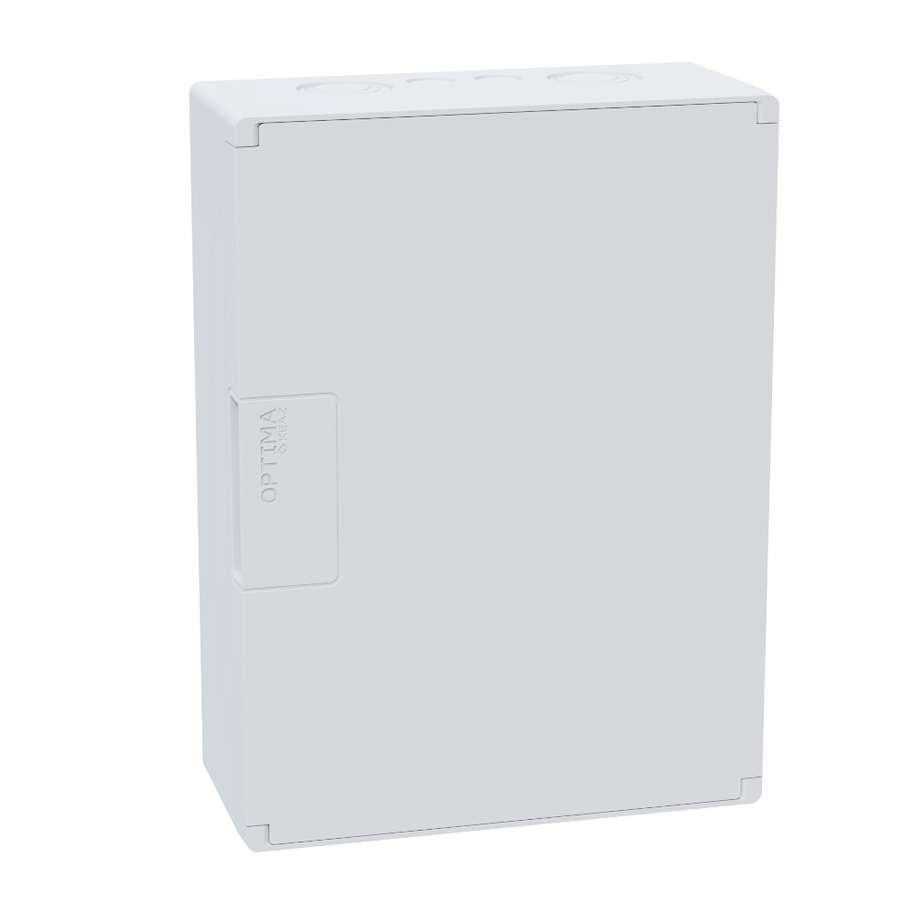 Щит ЩРН-п-8 пластиковый распред. OptiBox Pro 8-NNR-IP40 8м. навесной с пласт. белой дверцей  IP40