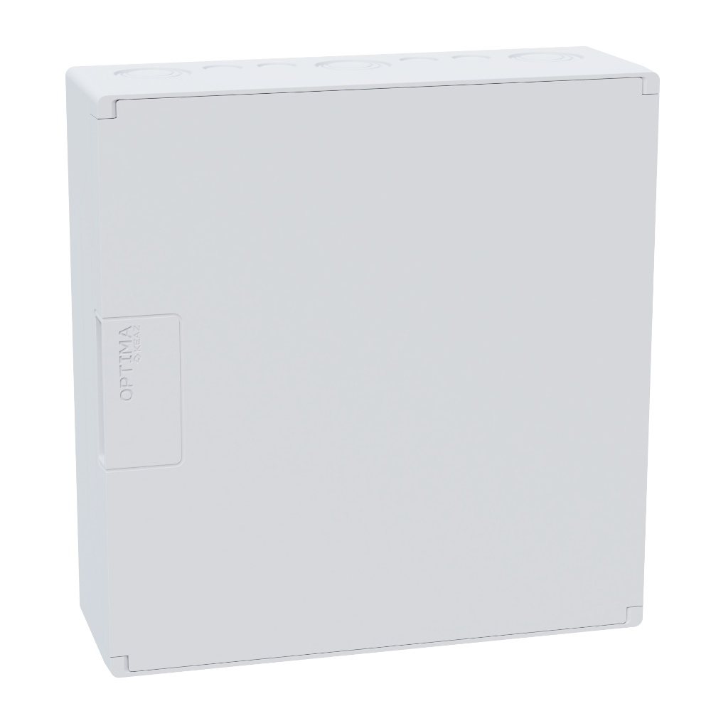 Щит ЩРН-п-12 пластиковый распред. OptiBox Pro 12-NNR-IP40 12м. навесной с пласт. белой дверцей  IP40