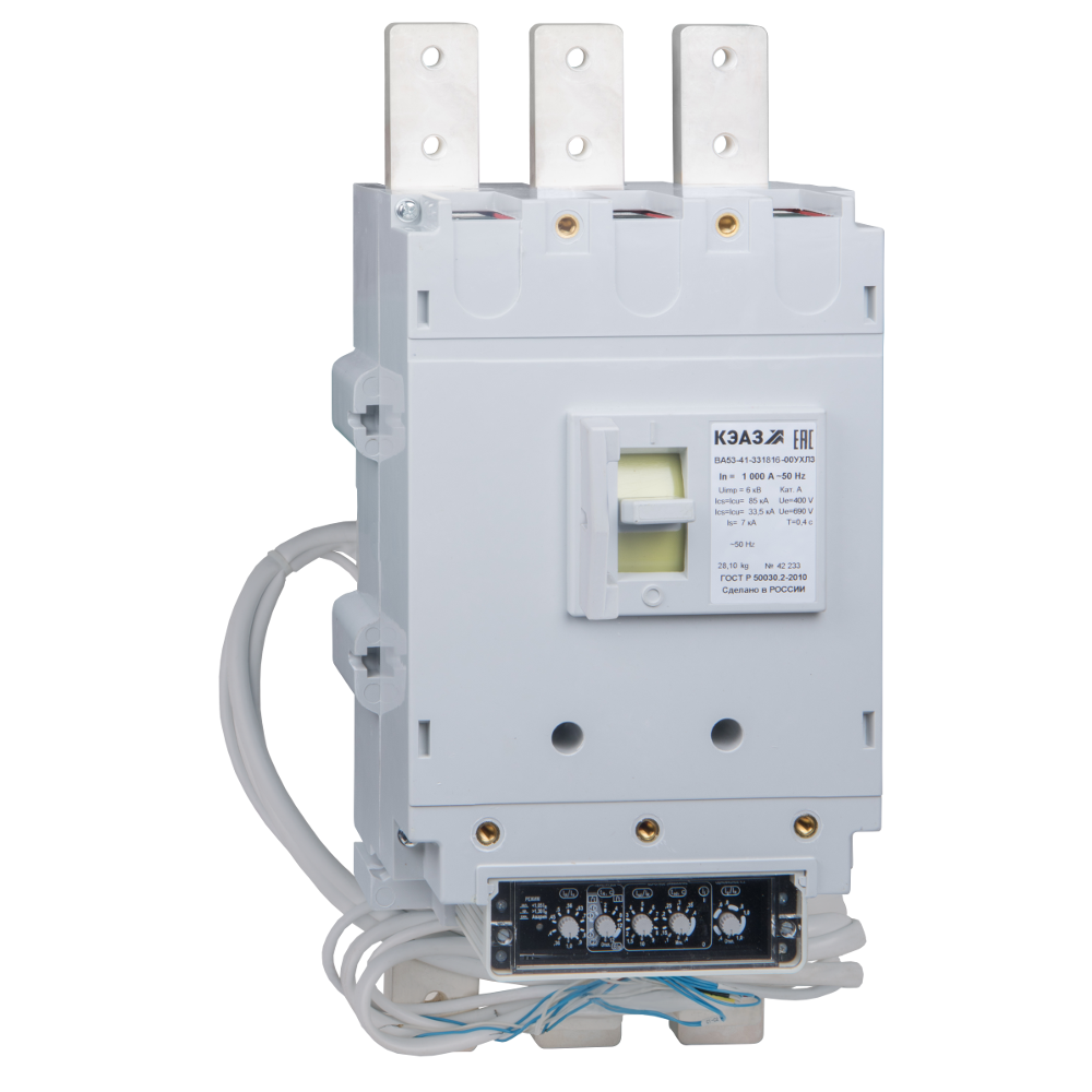 Выключатель автоматический ВА53-41-331816-1000А-690AC-НР230AC/220DC-УХЛ3