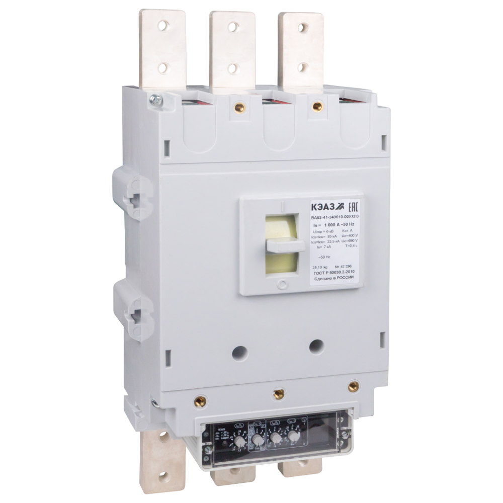 Выключатель автоматический ВА52-41-820010-1000А-2400-440DC-УХЛ3-