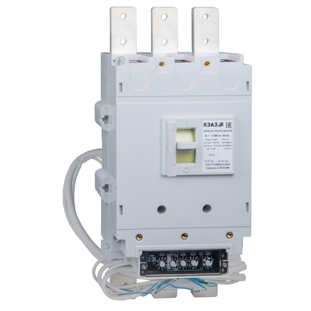 Выключатель автоматический ВА55-41-331810-630А-690AC-НР230AC/220DC-УХЛ3