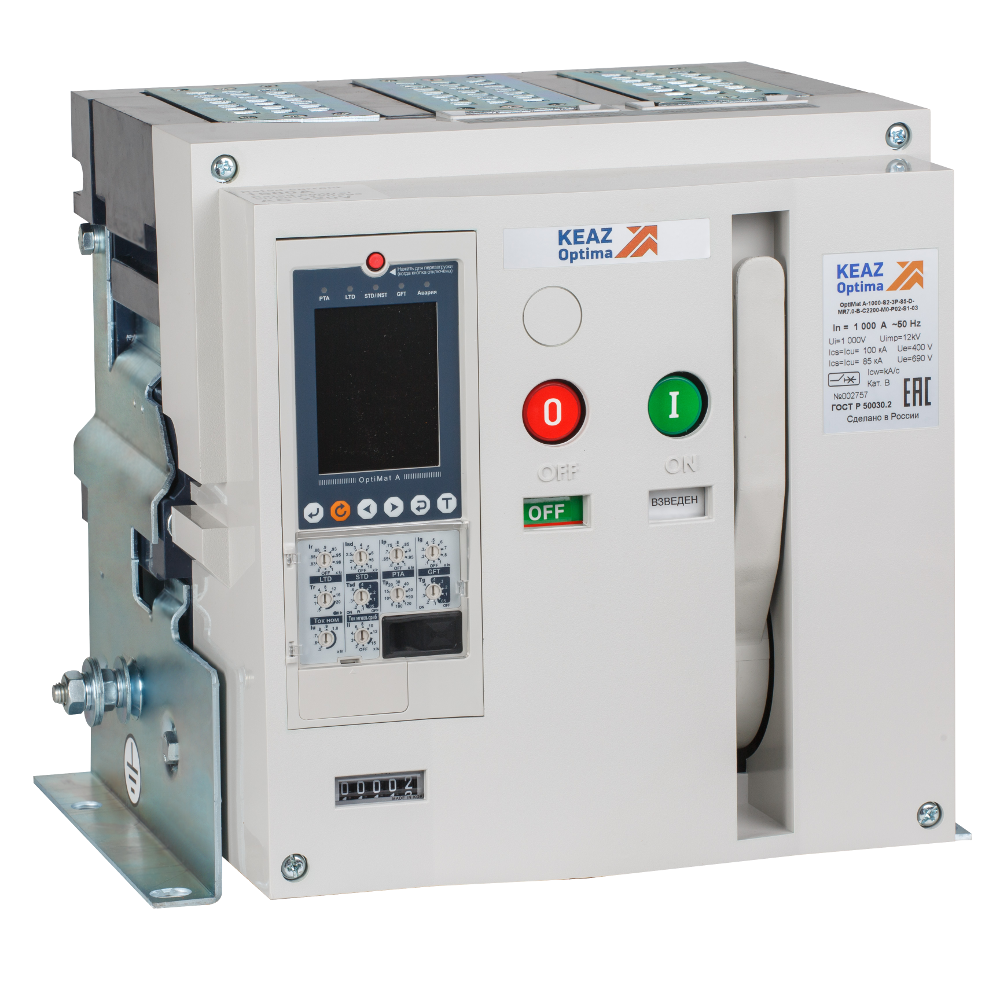 Выключатель автоматический воздушный OptiMat A-800-S2-3P-85-F-MR8.1-B-C2200-M2-P00-S1-03