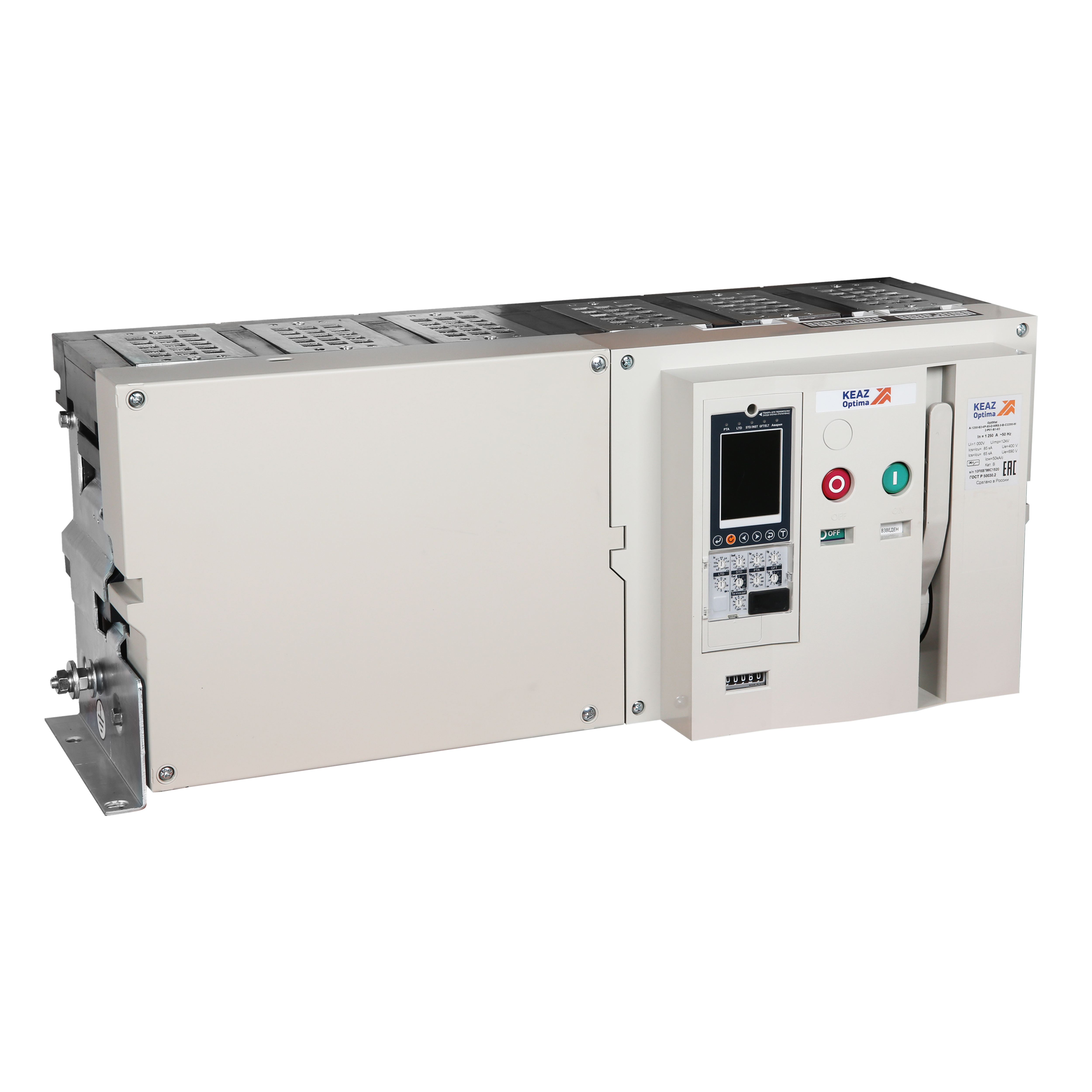 Выключатель автоматический воздушный OptiMat A-5000-S6-4P-150-D-MR8.1-BH-C2200-M2-P05-S1-06