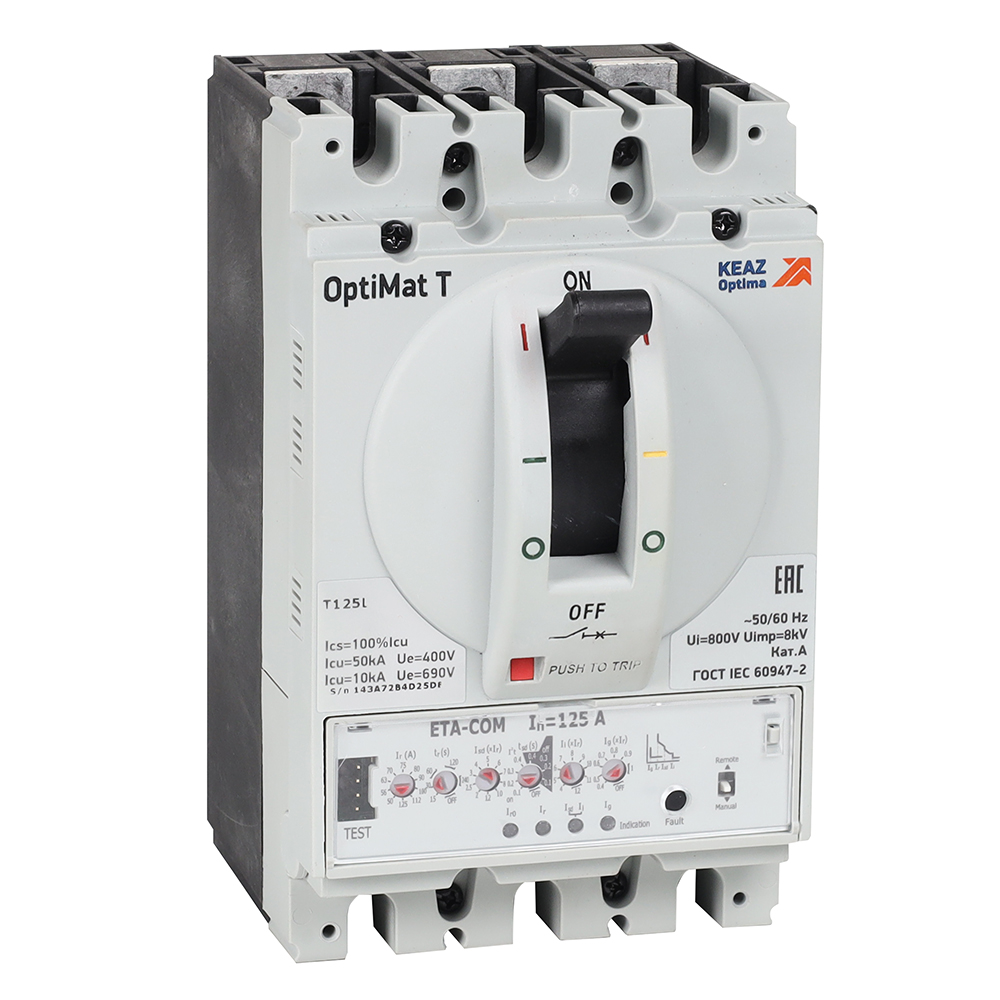 Выключатель автоматический OptiMat T125L ETA 32 A 3P