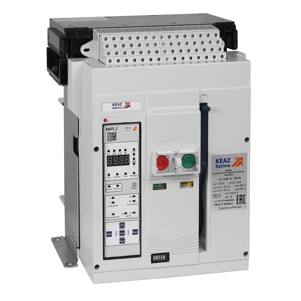 Выключатель автоматический воздушный OptiMat A-1000-S1-3P-50-F-MR5.2-B-C2200-M2-P04-S2-06