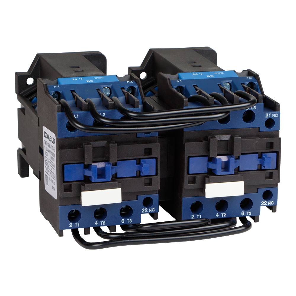 Контактор реверсивный ПМЛ-1566М-10А-24DC-УХЛ4-Б