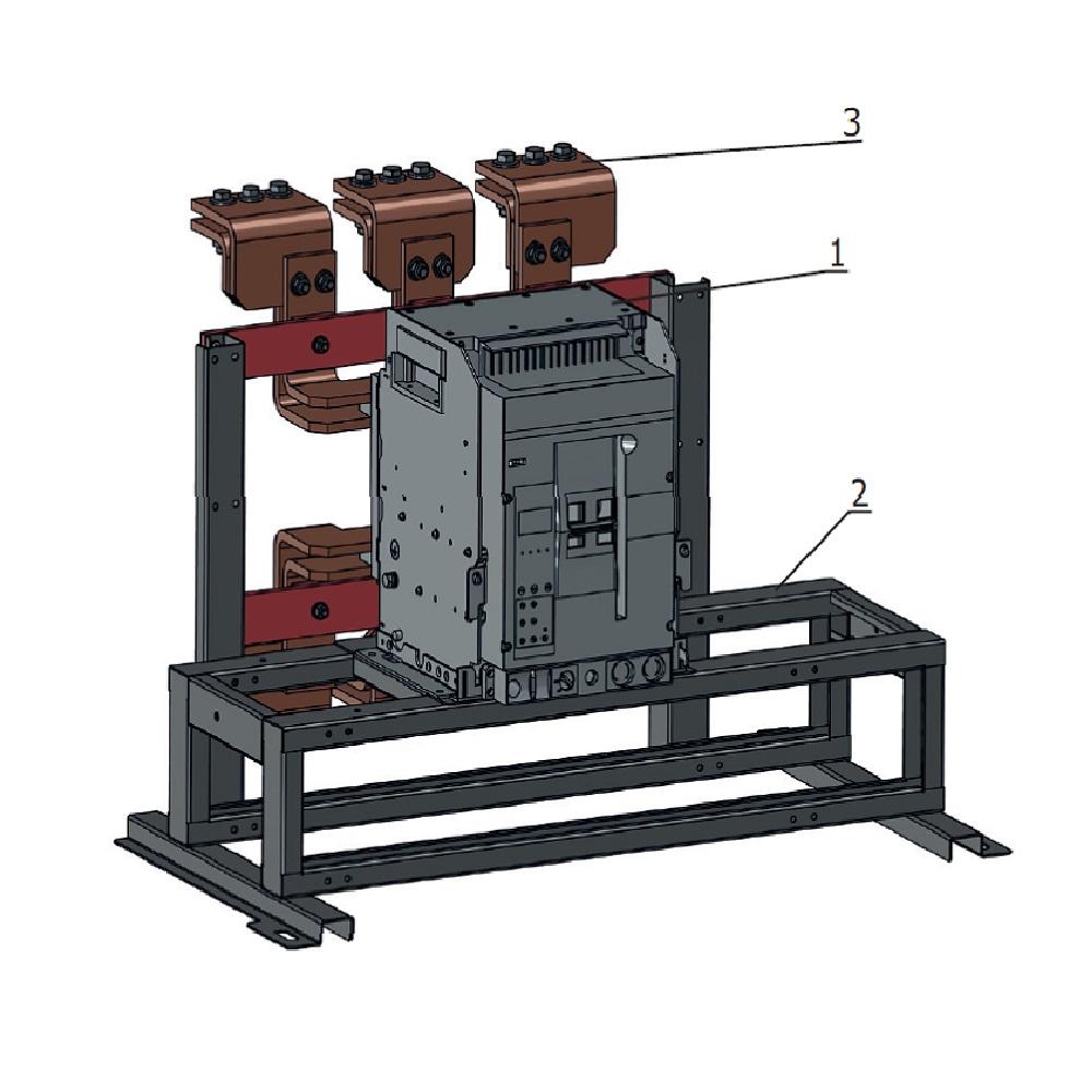 Блок замены автоматического выключателя АВМ20СВ/НВ-OptiMat A-1600-S1-3P-50-D-MR5.2-B-C2200-M2-P05-S2-06
