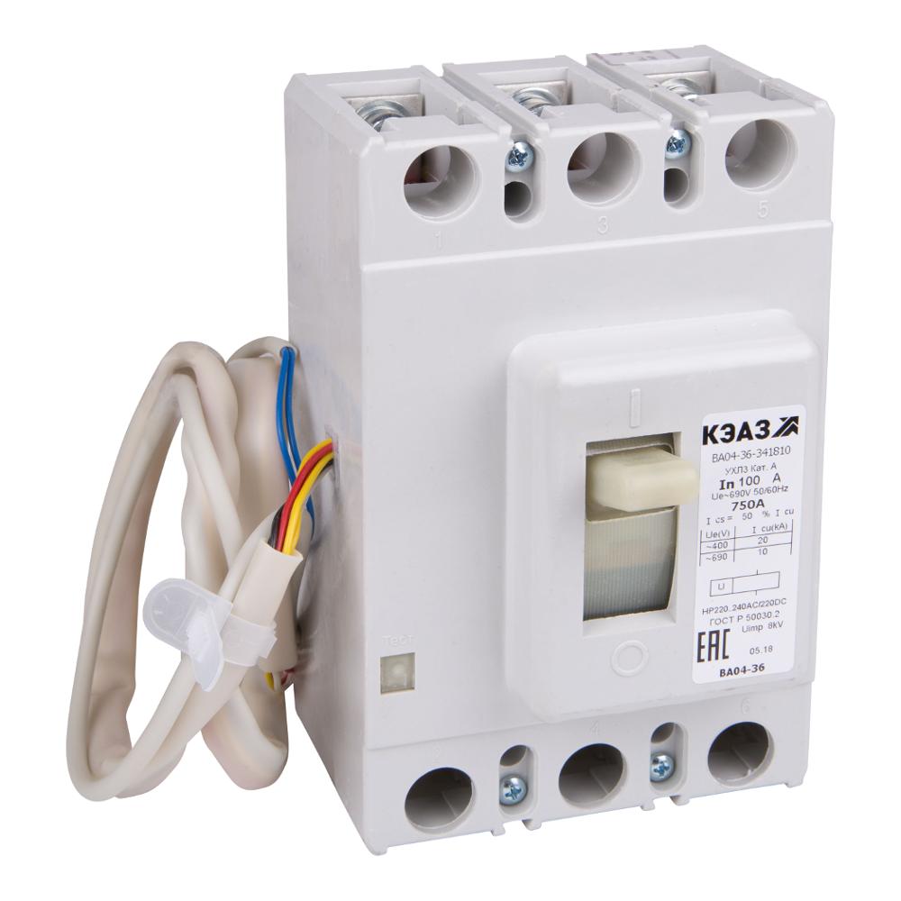 Выключатель автоматический ВА04-36-331210-250А-2500-690AC-НР230AC/220DC-УХЛ3-КЭАЗ
