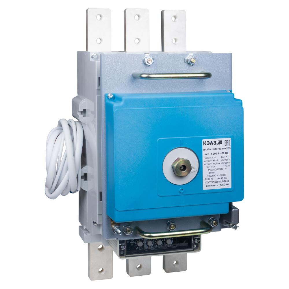 Выключатель автоматический ВА55-43-344730-2000А-690AC-НР230AC/220DC-ПЭ220DC-УХЛ3-КЭАЗ