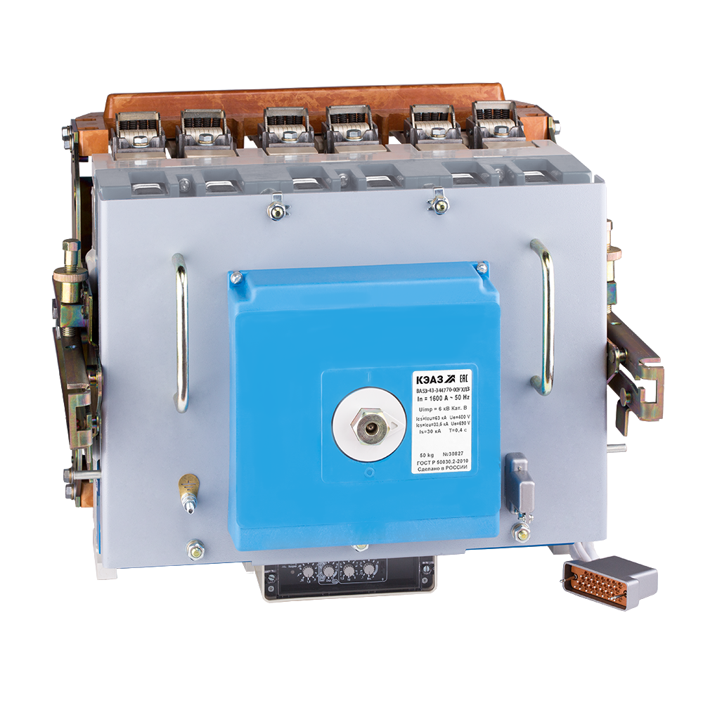 Выключатель автоматический ВА53-43-334730-2000А-690AC-НР230AC/220DC-ПЭ220DC-УХЛ3-КЭАЗ
