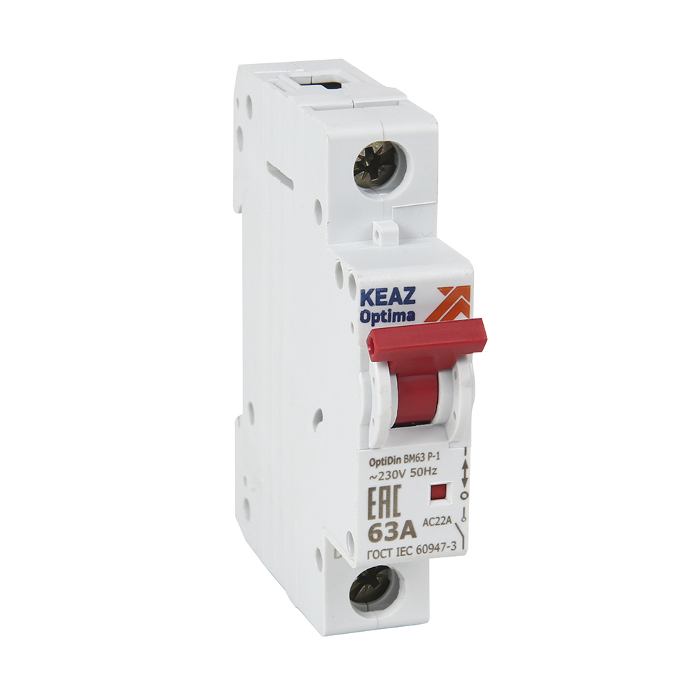 Выключатель нагрузки модульный OptiDin BM63P-120-УХЛ3-РЕГ (ВМ63Р)
