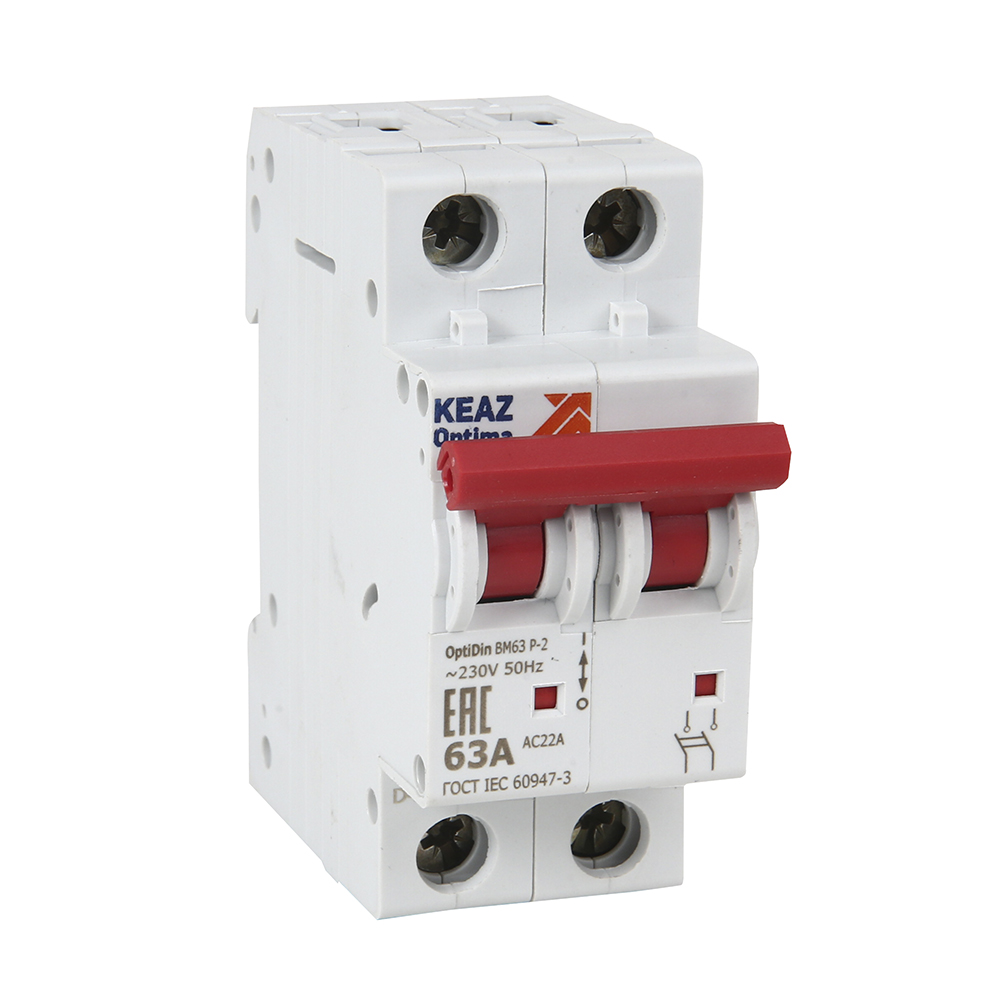 Выключатель нагрузки модульный OptiDin BM63P-263-УХЛ3-РЕГ (ВМ63Р)