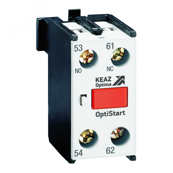 Изображение товара Блок контактный OptiStart K-FX-1011 фронтальный 1НО+1НЗ для контакторов