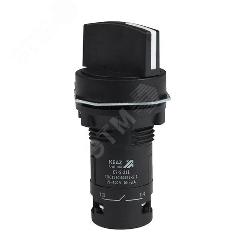 Изображение товара Переключатель КЭАЗ XB7ND25 C7-S-211 1НО+1НЗ, черный