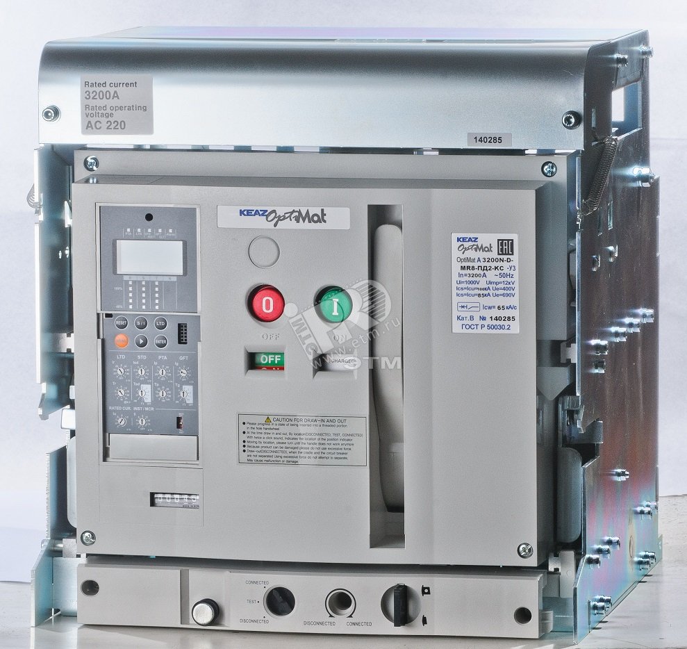 Купить Выключатель автоматический OptiMat A3200N-F-4P-MR7-ПД2-КС-У3 ...