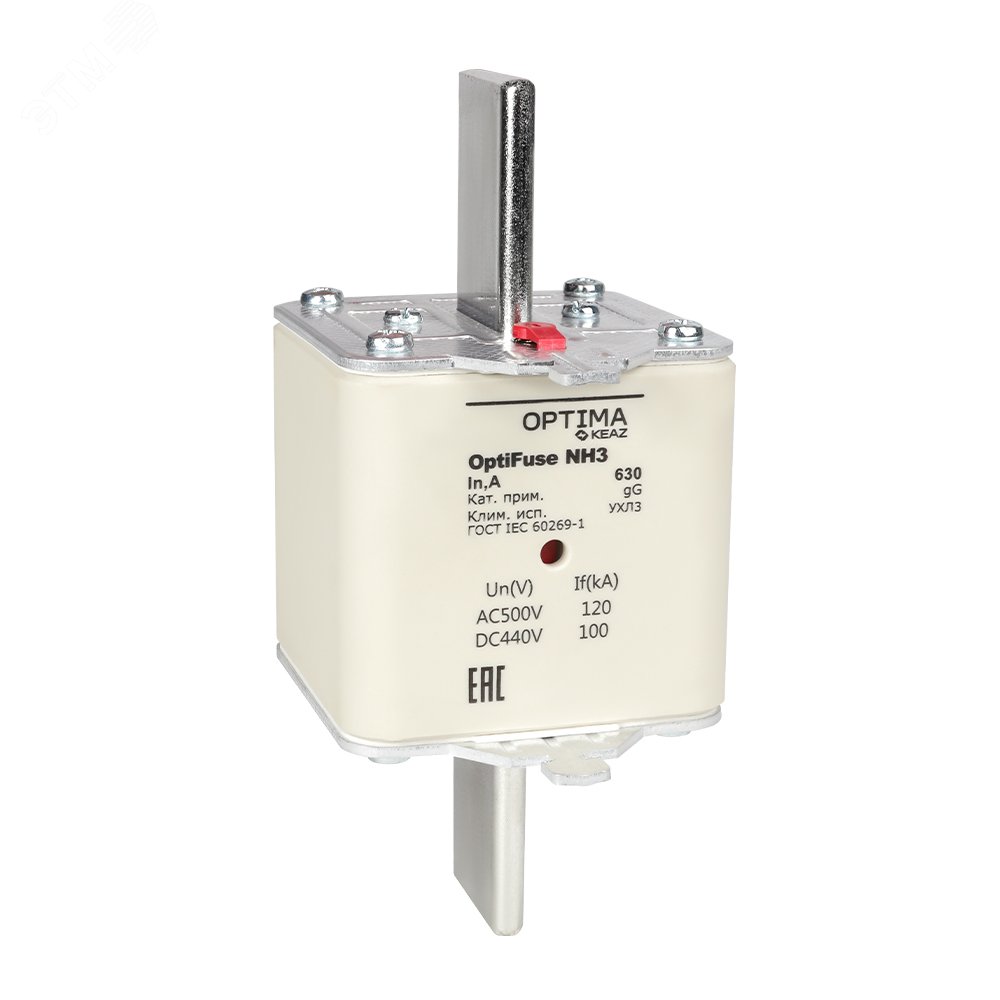 Вставка плавкая OptiFuse NH3-630-gG-УХЛ3