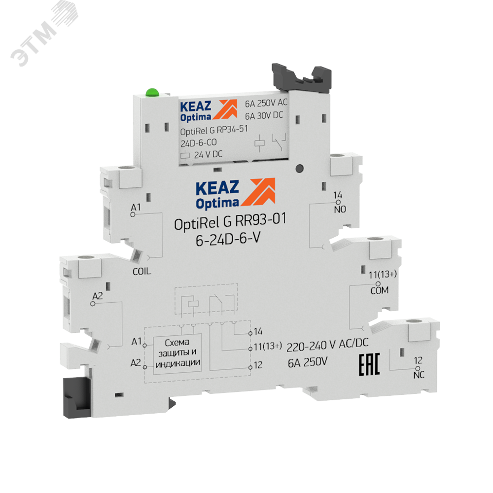 Изображение товара Релейный модуль OptiRel G RM38-51-220-240U-6-V-CO (шт)
