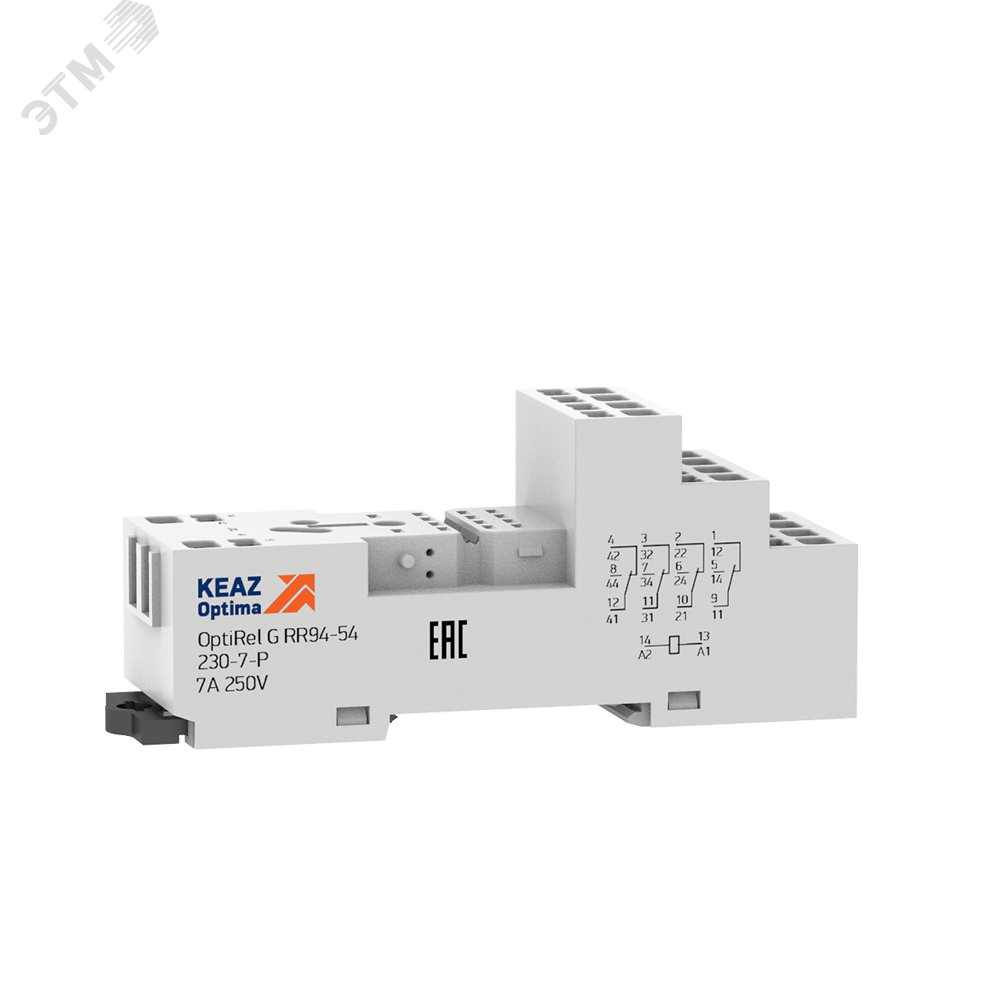 Изображение товара Розетка для реле OptiRel G RR94-54-230-7-P монтаж DIN-рейка kv