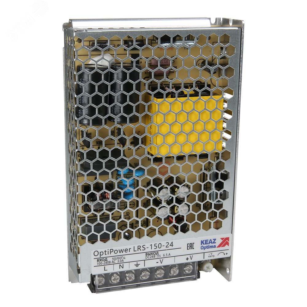 Изображение товара Блок питания панельный OptiPower LRS 150-24 6.5A