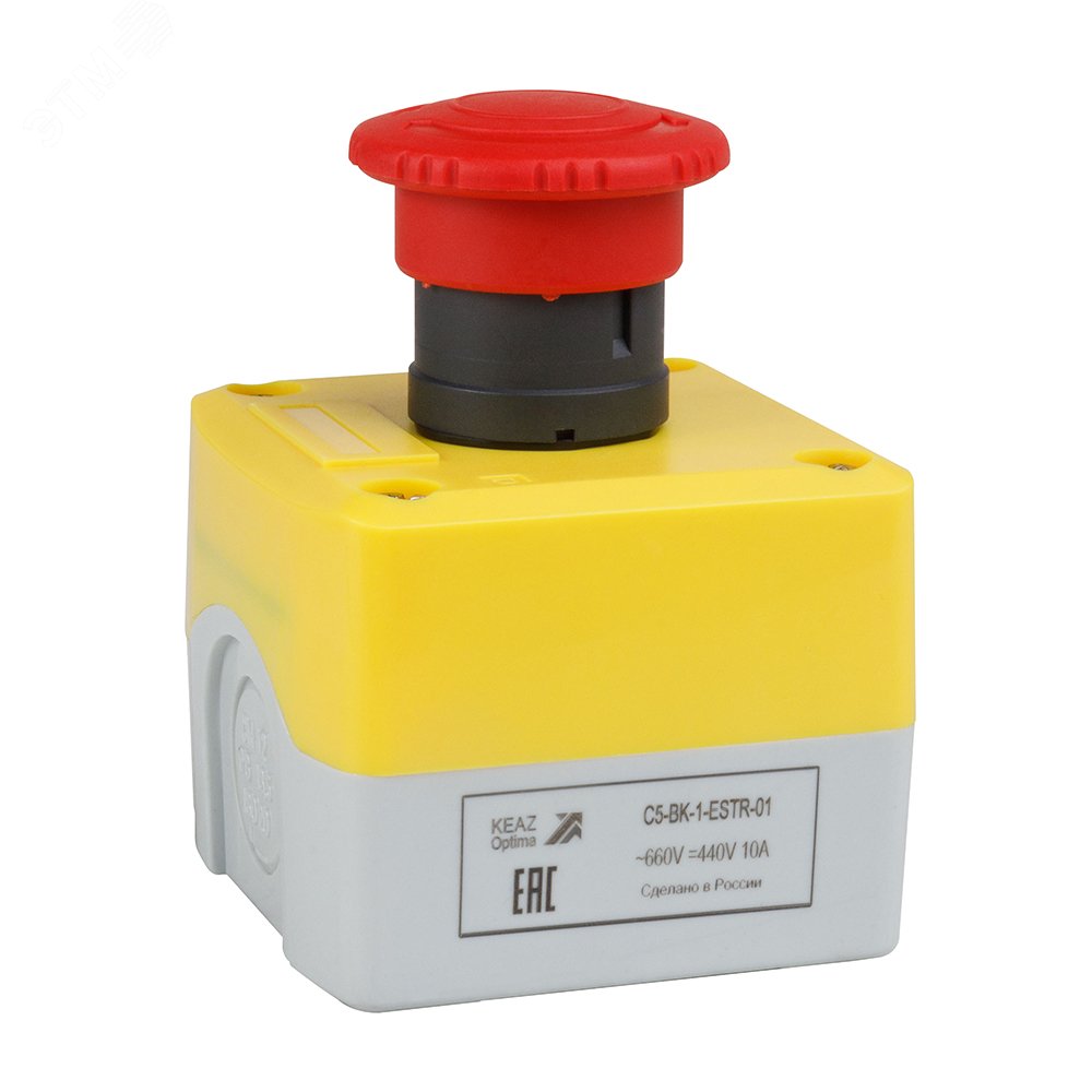 Изображение товара Пост кнопочный OptiSignal D22 C5-BK-1-ESTR-01 IP65 690 В ручной управление