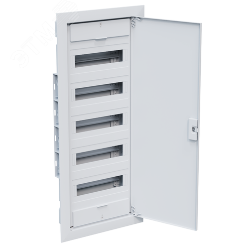 Изображение товара Щит ЩРВ-п-60 пластиковый распред. OptiBox Pro 60-VNR-IP40 60м. встраиваемый с пласт. белой дверцей IP40 (шт)