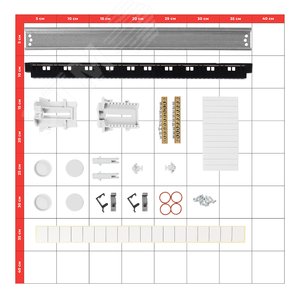 Щит распределительный навесной пластиковый 18 модулей ЩРН-п-18 OptiBox P-BNK-3-18-IP65 - фото 2