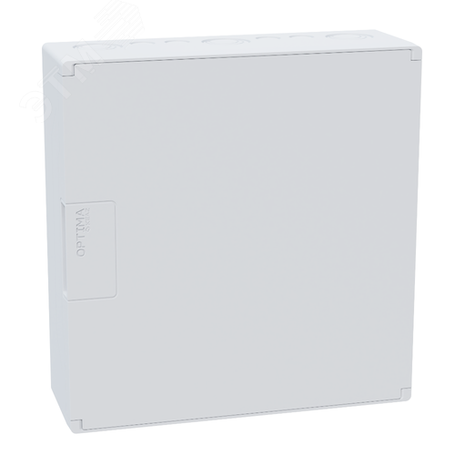 Изображение товара Щит ЩРН-п-12 пластиковый распред. OptiBox Pro 12-NNR-IP40 12м. навесной с пласт. белой дверцей IP40 (шт)