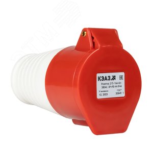 Розетка кабельная 215-16А-6h-380AC-3P+PE+N-IP44 - фото 5