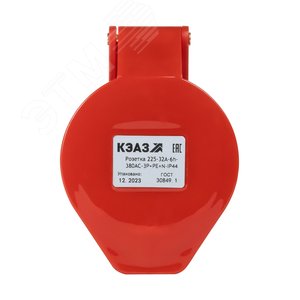 Розетка 225-32А-6h-380AC-3P+PE+N-IP44 - фото 2